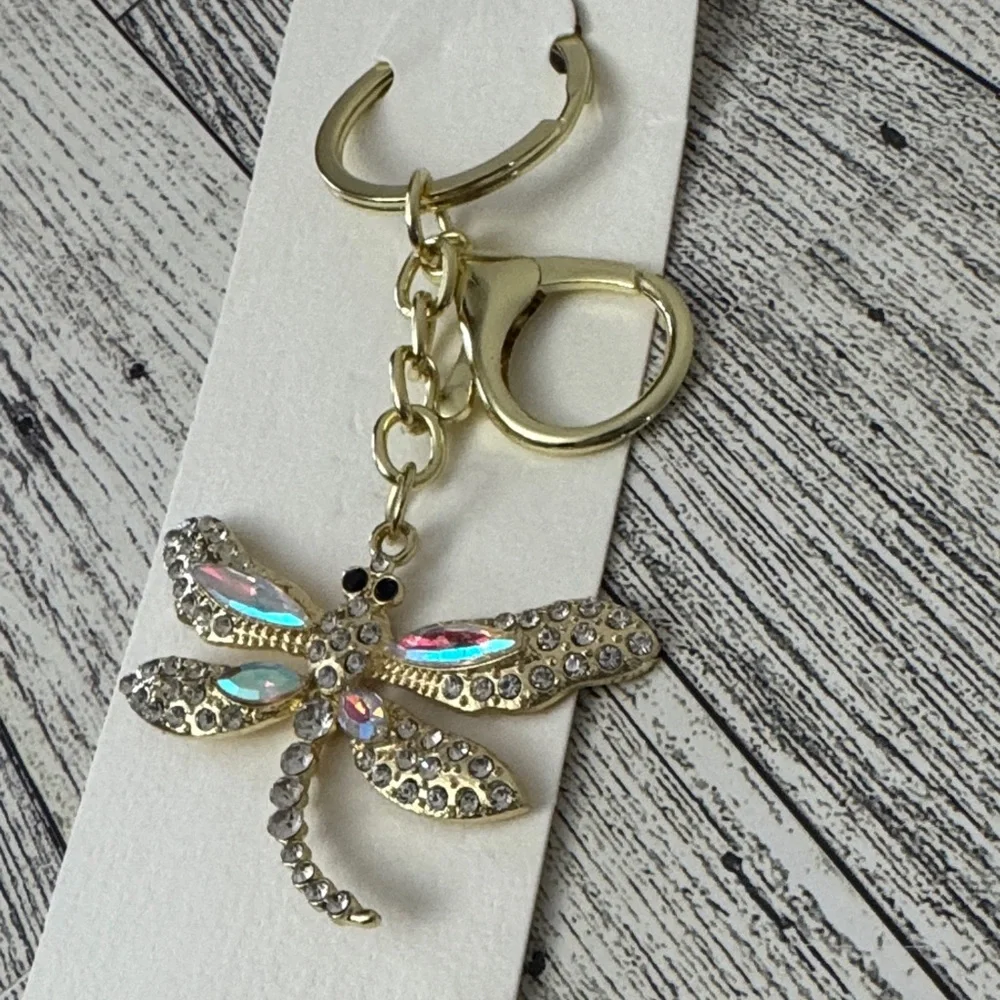Blossom Dragonfly Bag Charm/Keychain NEW